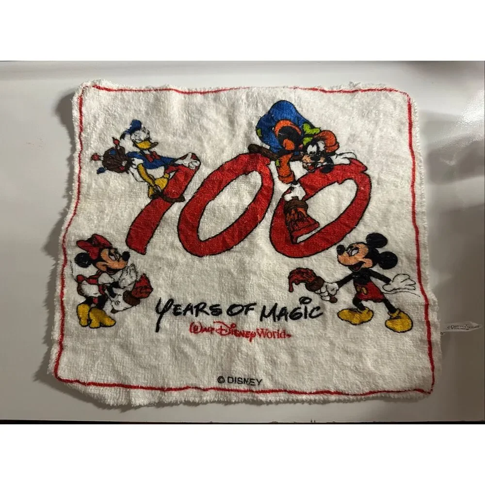 Disney Vintage 100 Years of Magic Rag 11” x 9.5”